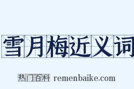 雪月梅近义词是什么意思的图片